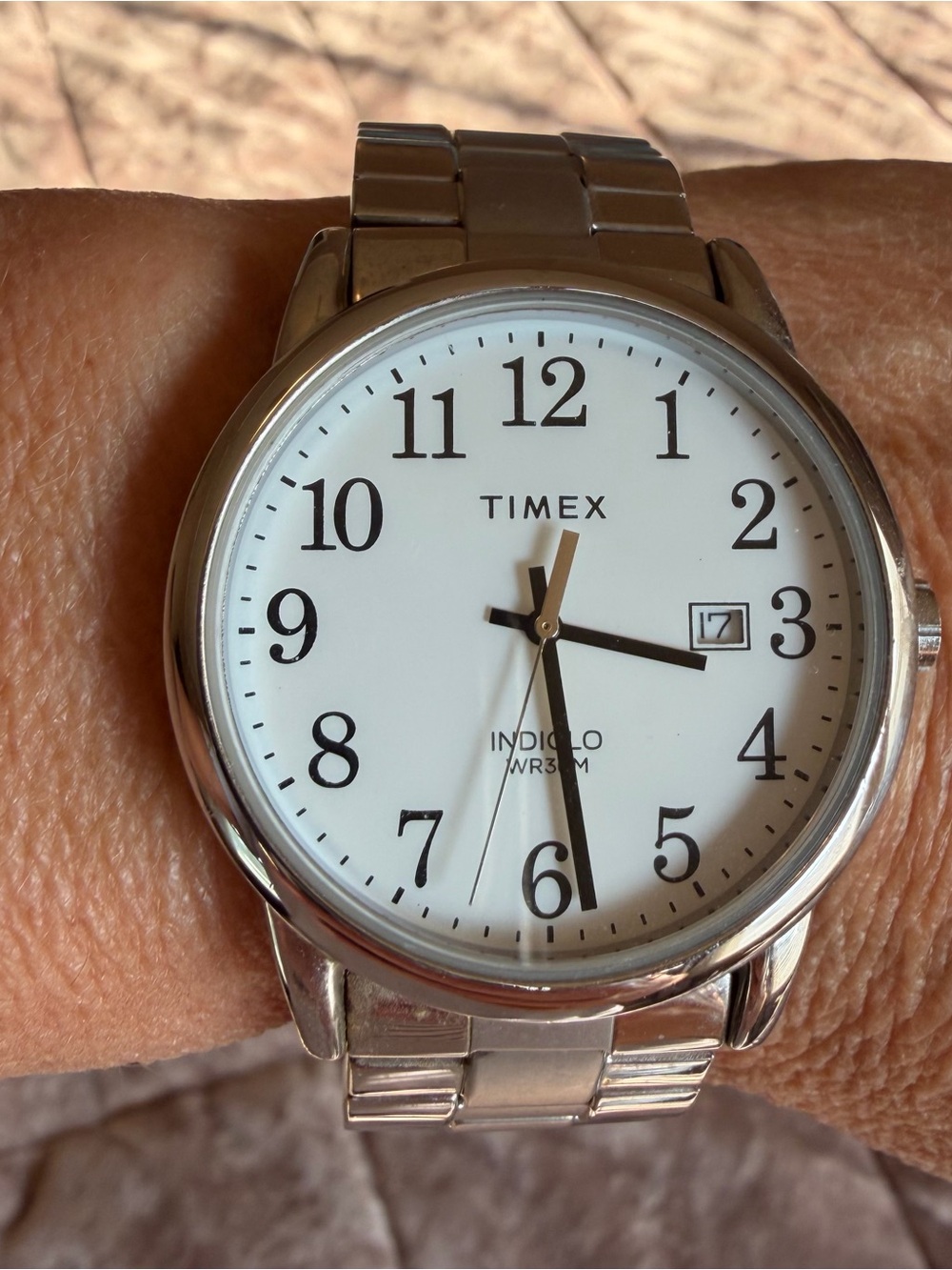 Timex Classic Silver Stainless Steel Watch - White Dial